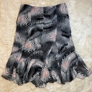 Karen Kane Ruffle Midi Skirt